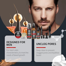 Load image into Gallery viewer, East Moon Men Beard Care Set Deep Cleansing Oil Control Sooth Skin Efficient Moisturize Increase Toughness Moustache Nursing Kit
