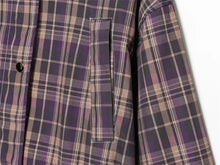 Load image into Gallery viewer, Women's Coat 2026 New Autumn Gray Plaid Long Sleeve Loose Drawstring Decorative Coat Casual Fashion Personal Ladies Outerwear
