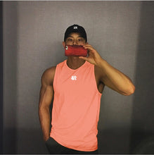 Load image into Gallery viewer, Mens Workout Tank Tops Mash Fabric Quick Dry Muscle Sleeveless Shirts Cut Off Slim Fit  Bodybuilding Gym Tees Singlet
