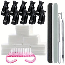 Load image into Gallery viewer, LULAA 10Pcs/16Pcs Plastic Nail Art Soak Off Cap Clip UV Gel Polish Remover Wrap Tool for Fingernail Removal Soak Off Clips
