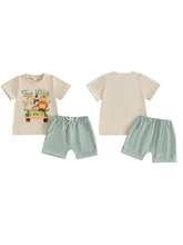 Load image into Gallery viewer, Toddler Dinosaur Birthday Outfit Set
