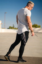 Load image into Gallery viewer, Muscle Training T-shirt Men's Summer Workout Short Sleeve T-shirt High Quality Cotton Fitness Men T-shirt Gym Solid Color Tops

