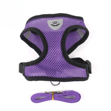 Load image into Gallery viewer, Cat Dog Harness with Lead Leash Adjustable Vest Polyester Mesh Breathable Harnesses Reflective Sti for Small Dog Cat Accessories
