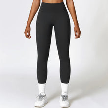 Load image into Gallery viewer, Fitness Leggings High Rise Hip Lift Brushed Soft Material For Ladies Outdoor Elastic Slim Fit Outer Wear Sports Tight Pants
