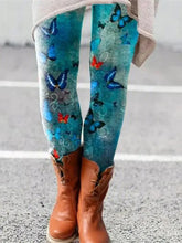 Load image into Gallery viewer, Women's Leggings Vintage Flower Pattern 3D Printed Outdoor Trousers New Stretch Elastic Waist Fall Winter Festival Streetwear
