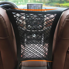 Load image into Gallery viewer, Pet Car Barrier Dog Car Barrier with Automatic Safety Mesh Storage Bag Pet Barrier Guard Back Seat Safety Protector Mesh Net
