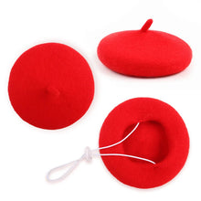 Load image into Gallery viewer, Pets Dog Hat Accessories Pets Grooming Dress Up Cap Cute Beret Mini Decorative Cat Headwear Puppy Painter Felt Hat
