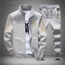 Load image into Gallery viewer, Plus Size 5XL 6XL Men's Tracksuit Autumn Clothes Sportswear Two Piece Set Men Jacket Sweatpants Male Sweatsuit Sports Suits Sets

