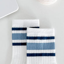 Load image into Gallery viewer, Preppy Stripe Kids Sock Set
