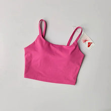 Load image into Gallery viewer, Small Sling Vest Integrated Fixed Gathering Sports Underwear Women's Bra Beauty Back Training Fitness Bra Summer Clothing

