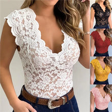 Load image into Gallery viewer, New Tanks For Women Summer Women Lace Sexy Camisole V Neck Tank Top Underwear Vest Candy Color Bralette Female Lace Underwears
