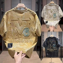 Load image into Gallery viewer, 2026 Trendy T-shirts Men Fashion Casual Loose Heavy Industry Printed Tshirt Men's Short Sleeved Top Half Sleeve Personalized T
