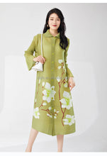 Load image into Gallery viewer, Elegant Pleated Loose Maxi Dress
