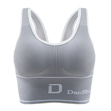 Load image into Gallery viewer, Women's Sports Letter Bras Fitness Seamless Plus Size Bra Tops Full Coverage Wireless Femme Bralette Bra

