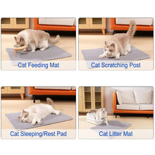Load image into Gallery viewer, Pet Cat Litter Mat Waterproof Double Layer Cat Litter Trapping Pet Litter Box Mat Clean Pad Products For Cats Accessories
