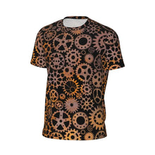 Load image into Gallery viewer, Gym T Shirt For Men Steampunk Design T-Shirts Fashion Wonderful Clockwork Vintage Summer Tees O Neck Streetwear Design Tops
