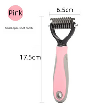 Load image into Gallery viewer, Pet Deshedding Brush Double Sided Pet Grooming Tool for Shedding and Dematting - Stainless Steel Dog Comb with Effective Results
