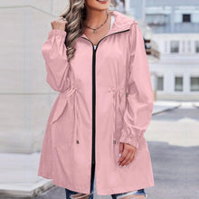 Load image into Gallery viewer, Women Trench Coat New Spring Autumn Jacket Casual Long Sleeve Hooded Mid Long Windbreaker Female Overcoat High-Quality Coats
