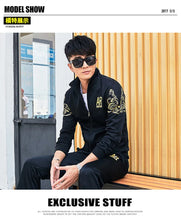 Load image into Gallery viewer, Plus Size 5XL 6XL Men's Tracksuit Autumn Clothes Sportswear Two Piece Set Men Jacket Sweatpants Male Sweatsuit Sports Suits Sets
