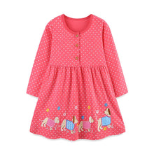 Load image into Gallery viewer, Butterfly Polka Princess Girls Dress
