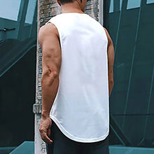 Load image into Gallery viewer, Men's Clothing Bodybuilding Gym T-shirts for Men Basketball Man Sleeveless Shirt T-shirt Vest Summer Clothes Tops Tees
