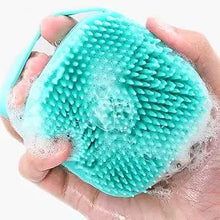 Load image into Gallery viewer, Blue Yellow Shampoo Dispenser Brush
