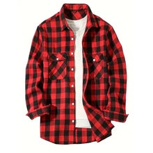 Load image into Gallery viewer, Classic Plaid Flannel Shirt Men
