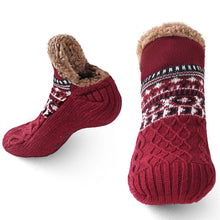 Load image into Gallery viewer, Winter Fuzzy Non-Slip Slipper Socks
