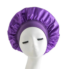 Load image into Gallery viewer, Shower Cap Hairdressing Hair Care Hat High Elasticity Monthly Shower Cap Female Nursing Satin Sleeping Cap
