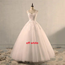 Load image into Gallery viewer, Sleeveless Wedding Dresses Classic Sweetheart Vestido De Noiva Luxury Lace Bridal Ball Gown Formal Robe De Mariee Customized
