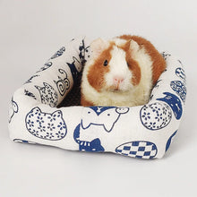 Load image into Gallery viewer, Pet Sleep Bed Rectangle Mat with Rattan Cooling Pad for Small Animals Dogs Cats Rabbit Guinea Pig Hamster Squirrel All Seasons
