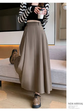Load image into Gallery viewer, Elegant Skirts for Women Korean Style Long Skirt Female Black Pleated Midi Skirt Women's Clothing Office Lady Skirts Outfits New

