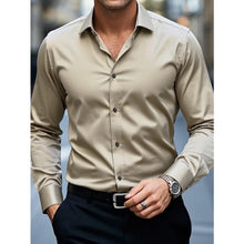 Load image into Gallery viewer, Elastic Solid Casual Business Shirt
