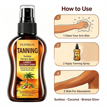 Load image into Gallery viewer, Portable Hydrating Self Tanning Mist Lightweight Fast Absorb Body Spray Create Soft Bronze Complexion For All Skin Tones
