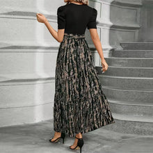 Load image into Gallery viewer, Elegant Lace-Up Ruffle Hem Dress
