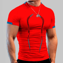 Load image into Gallery viewer, Stylish Gym Workout Compression Shirts for Men Athletic Quick Dry Tshirt Tees Running Undershirts Summer Short Sleeve Rash Guard
