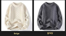 Load image into Gallery viewer, Trendy Knitted Sweater For Men Casual Round Neck Pullover Male Knitted Soft Fall Winter Fashion Long Sleeve Mens Kntwear Outwear
