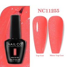 Load image into Gallery viewer, NAILCO 333 Colors Gel Nail Polish Semi Permanent Varnishes Nails Art Design Hybrid Soak Off Top Base Coat UV Gel Manicure 15ml

