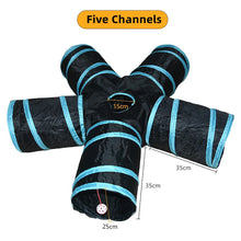 Load image into Gallery viewer, Cat Tunnel Pet Supplies Cat S T Pass Play Tunnel Foldable Cat Tunnel Cat Toy Breathable Drill Barrel for Indoor loud paper
