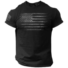 Load image into Gallery viewer, Gym Men's T Shirt For Men 3d Print USA Flag T-shirts Casual Oversized Short-sleeved Tees Summer Sportswear Tops Men Clothing
