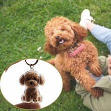 Load image into Gallery viewer, Transparent Cute Dog Pendant Keychain Creative Pet Hair Storage Capsule Hanging Ornament for Pet Lover DIY Pet Memorial Keychain

