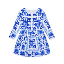 Load image into Gallery viewer, Printed Flower Casual Girls Dress
