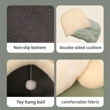 Load image into Gallery viewer, Pet Tent Cave Bed for Cats Small Dogs Self-Warming Cat Tent Bed Cat Hut Comfortable Pet Sleeping Bed Foldable Removable Washable
