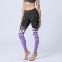 Load image into Gallery viewer, High Waist Yoga Leggings Japanese Style Cherry Blossom Botanical Print Soft Tights Women Fitness Gym Yoga Running Sports Wear
