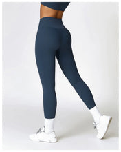 Load image into Gallery viewer, Fitness Leggings High Rise Hip Lift Brushed Soft Material For Ladies Outdoor Elastic Slim Fit Outer Wear Sports Tight Pants
