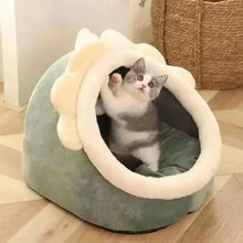 Load image into Gallery viewer, Pet Tent Cave Bed for Cats Small Dogs Self-Warming Cat Tent Bed Cat Hut Comfortable Pet Sleeping Bed Foldable Removable Washable
