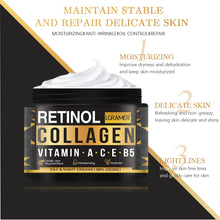 Load image into Gallery viewer, Men's Retinol Collagen Face Cream Skincare Moisturizing Brightening Hydrating Smooth Wrinkles Firming Facial Men Skin Care
