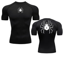Load image into Gallery viewer, GYM Compression Tshirts Sport Workout Anime Spider Print T-shirts Mens Running Fitness Tight Summer Sportswear Rashgard Top Tees
