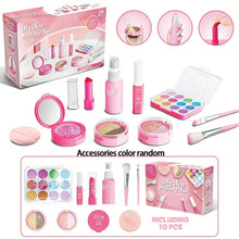 Load image into Gallery viewer, Children's Makeup Toy Set Simulated Beauty Makeup Box Set No Smearing No Liquid 10 Piece Non-toxic Set (Non Real Makeup)
