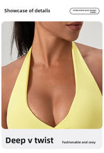 Load image into Gallery viewer, YOGA Naked Feeling Strappy Padded Sports Bras for Women - Fitness Workout Top Criss Cross Back Yoga sports Bras No steel ring
